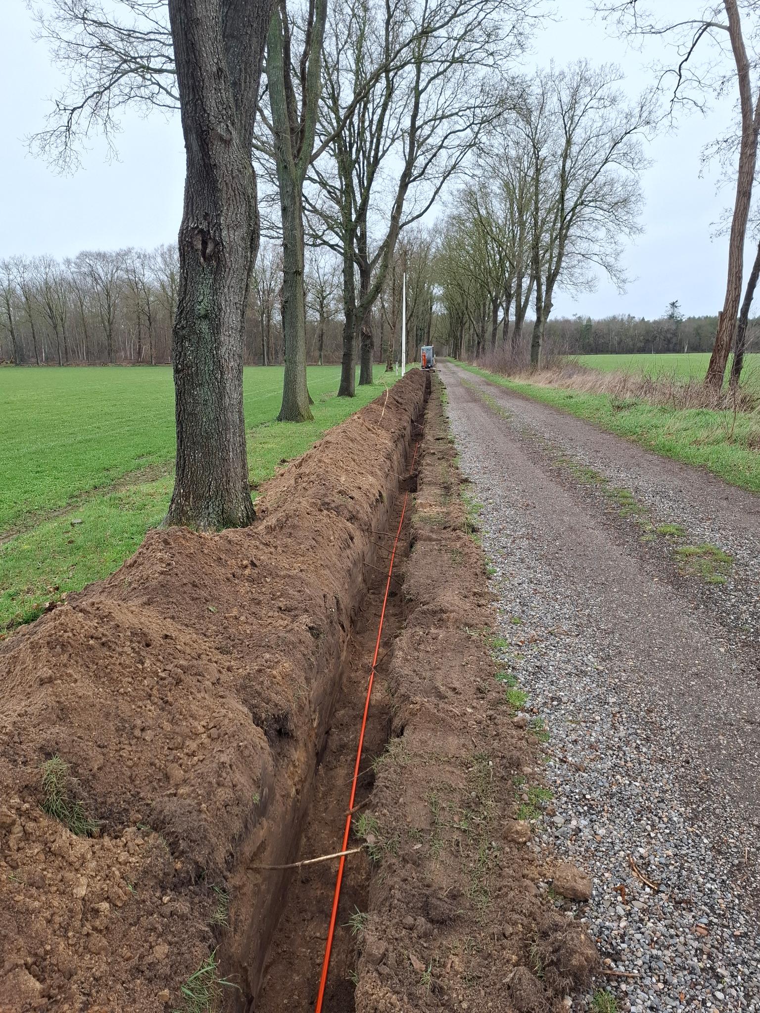 Aanleg internet kabel